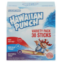 Hawaiian Punch Drink Mix, Sugar Free, Variety Pack - 30 Each 