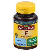 Nature Made Vitamin E, 180 mg, Softgels - 100 Each 