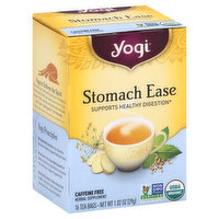 Yogi Herbal Supplement, Stomach Ease, Caffeine Free, Tea Bags - 16 Each