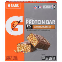 Gatorade Protein Bar, Peanut Butter Chocolate - 6 Each 