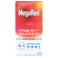 MegaRed Omega-3s, Advanced, 500mg, Softgel - 25 Each 