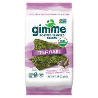 gimMe Seaweed Snacks, Organic, Roasted, Teriyaki - 0.17 Ounce 