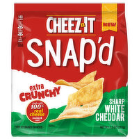 Cheez-It Cheesy Baked Snacks, Sharp White Cheddar, Extra Crunchy