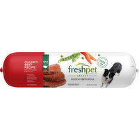 Freshpet Dog Food, Slice & Serve Roll, Chunky Beef Recipe - 6 Pound 