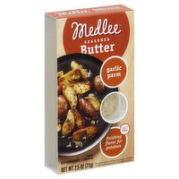 Medlee Butter, Seasoned, Garlic Parm  - 2.5 Ounce 