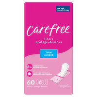 Carefree Liners, Thin, Unscented - 60 Each 