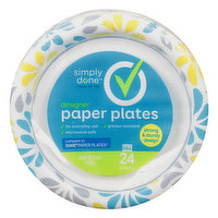 Simply Done Foam Plates, 8-7/8 Inch