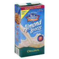 Blue Diamond Almondmilk, Original, Unsweetened, Family Size - 64 Ounce 