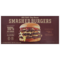 Holten's Chop House Beef Burger, Smashed - 8 Each