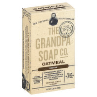 The Grandpa Soap Company Bar Soap, Face & Body, Oatmeal - 4.25 Ounce 