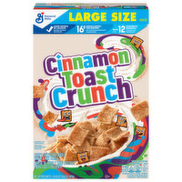 Cinnamon Toast Crunch Whole Wheat & Rice Cereal, Crispy, Large Size - 16.8 Ounce 