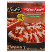 Stouffer's Cheesy Garlic Lasagna, with Meat Sauce, Family Size