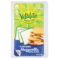 Vitalite Cheese Slices, Mozzarella Style, Dairy Free - 7 Ounce 