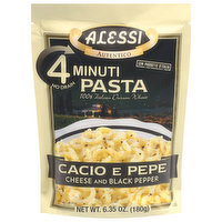 Alessi Pasta, Cheese and Black Pepper - 6.35 Ounce 