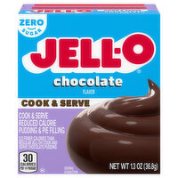 Jell-O Pudding & Pie Filling, Reduced Calorie, Zero Sugar, Chocolate Flavor - 1.3 Ounce 