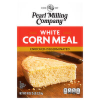 Pearl Milling Company Cornmeal, White, Enriched-Degerminated - 80 Ounce 