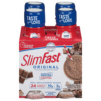 SlimFast Meal Replacement Shake, Creamy Milk Chocolate - 4 Each 