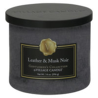 Village Candle Candle, Leather & Musk Noir