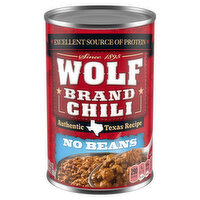 Wolf Chili No Beans, Chili Without Beans - 24 Ounce 