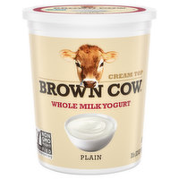 Brown Cow Whole Milk Yogurt, Plain - 2 Pound 