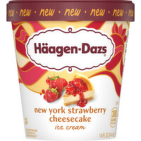 Haagen-Dazs Ice Cream, New York Strawberry Cheesecake - 14 Fluid ounce 