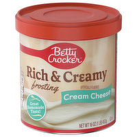 Betty Crocker Frosting, Cream Cheese, Rich & Creamy - 16 Ounce