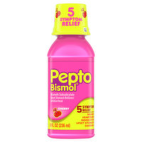 Pepto Bismol Upset Stomach Reliever/Antidiarrheal, Cherry - 8 Ounce 