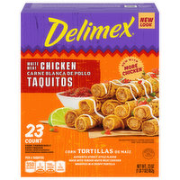 Delimex Taquitos, White Meat Chicken - 23 Each 
