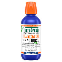 TheraBreath Oral Rinse, Healthy Gum, Clean Mint - 16 Fluid ounce 