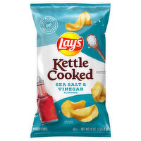 Lay's Potato Chips, Sea Salt & Vinegar Flavored, Kettle Cooked