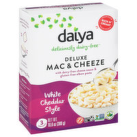 Daiya Mac & Cheeze, Deluxe, White Cheddar Style - 10.6 Ounce 