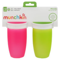 Munchkin Sippy Cup, 360, Spill-Proof, 10 Ounce - 2 Each 