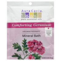 Aura Cacia Mineral Bath, Aromatherapy, Comforting Geranium - 2.5 Ounce 