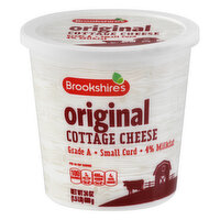 Brookshire's Cottage Cheese, 4% Milkfat, Original - 24 Ounce