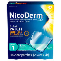 NicoDerm Clear Nicotine Patch Step 1 Extended Rls - 14 Each 