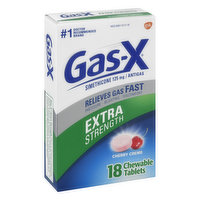 Gas X Antigas, Extra Strength, Chewable Tablets, Cherry Creme - 18 Each 