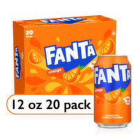 Fanta  Orange Soda Fruit Flavored Soft Drink - 20 Each 