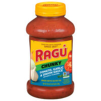 Ragu Sauce, Tomato, Garlic & Onion, Chunky - 45 Ounce 