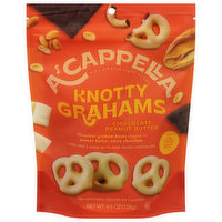A'Cappella Knotty Grahams, Chocolate Peanut Butter - 4.5 Ounce