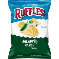 Ruffles Potato Chips, Jalapeno Ranch Flavored - 8.5 Ounce 