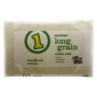 Super 1 Foods White Rice, Enriched, Long Grain - 20 Pound 