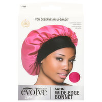 Firstline Bonnet, Fuchsia, Wide-Edge, Satin, Luxe