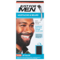 Just For Men Easy Brush-In Color, Mustache & Beard Color, Jet Black M-60