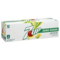 7 UP Soda, Zero Sugar, Lemon Lime - 12 Each 