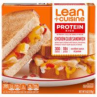 Lean Cuisine Club Sandwich, Chicken - 6 Ounce 