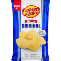 Golden Flake Potato Chips, Original, Dip Style, Sharing Size