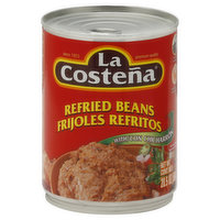 La Costena Refried Beans, with Con Chicharron - 20.5 Ounce 