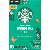 Starbucks Coffee, Ground, Medium Roast, Spring Day Blend, K-Cup Pods - 10 Each 