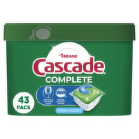 Cascade Complete Pods, ActionPacs Dishwasher Detergent, Fresh