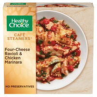 Healthy Choice Café Steamers Four Cheese Ravioli & Chicken Marinara Frozen Meal - 10 Ounce 